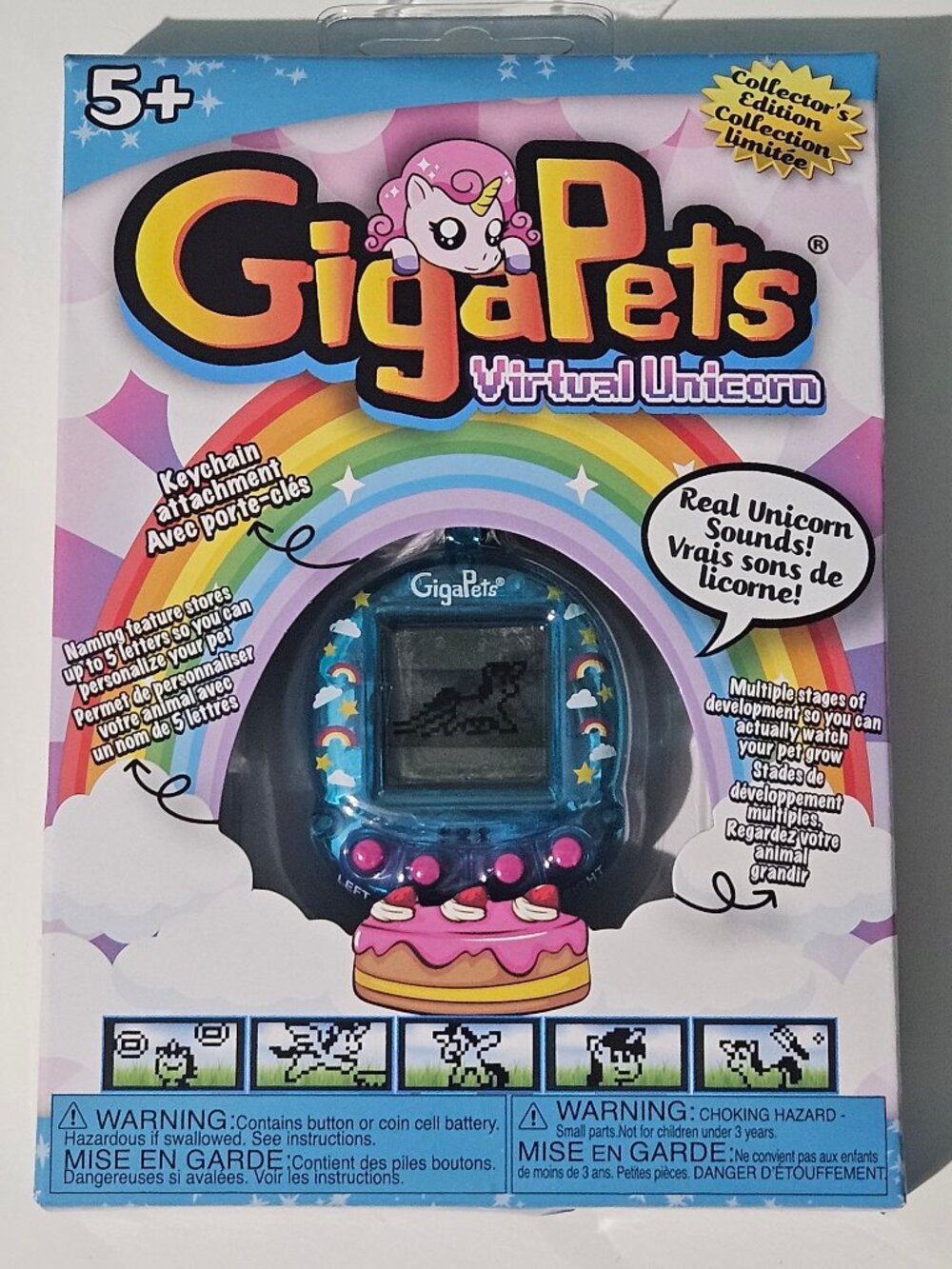 Giga Pets Virtual Unicorn Animal Pet Toy - Collector's Edition Top Secret Toys